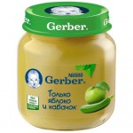 Пюре, Gerber (Гербер) 130 г яблоко кабачок