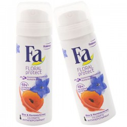 Дезодорант-антиперспирант FA Флорал протект Мак и колокольчик спрей мини 50 мл