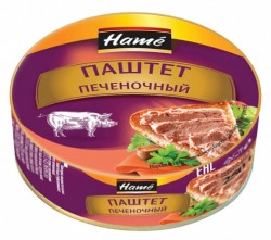 Паштет, Hame (Хаме) 250 г печеночный жестяная банка с ключом