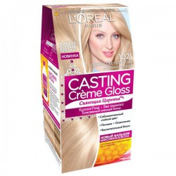 Краска для волос L'Oreal Кастинг крем глосс 160 мл Т1021 светло - светло-русый перламутровый