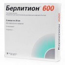 Берлитион 600, конц. д/р-ра д/инф. 25 мг/мл 24 мл №5 ампулы