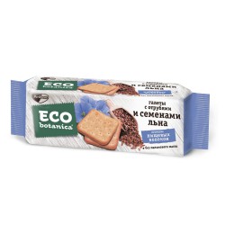 Галеты, Eco-botanica (Эко-ботаника) 160 г с отрубями и семенами льна