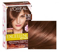 Краска для волос L'Oreal Экселланс крем 172 мл 5.32 Солнечно коричневый