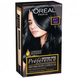 Краска для волос L'Oreal Преферанс Ферия 174 мл Р17 глубоко черный
