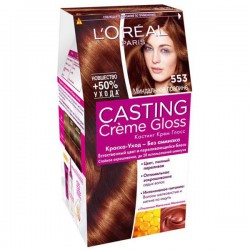 Краска для волос L'Oreal Кастинг крем глосс 160 мл 553 миндальное пралине