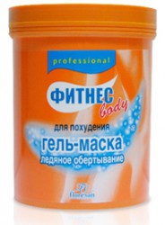 Гель-маска, Фитнес Боди 200 мл Ледяное обертывание для похудения туба Формула 59