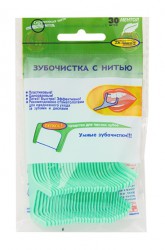 Зубочистка с нитью флосстик ментол 30 шт.