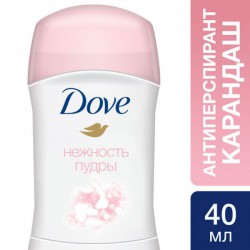 Дезодорант-антиперспирант, Dove (Дав) 40 мл Нежность пудры стик