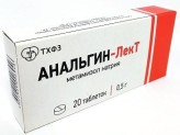 Анальгин-ЛекТ, табл. 500 мг №20
